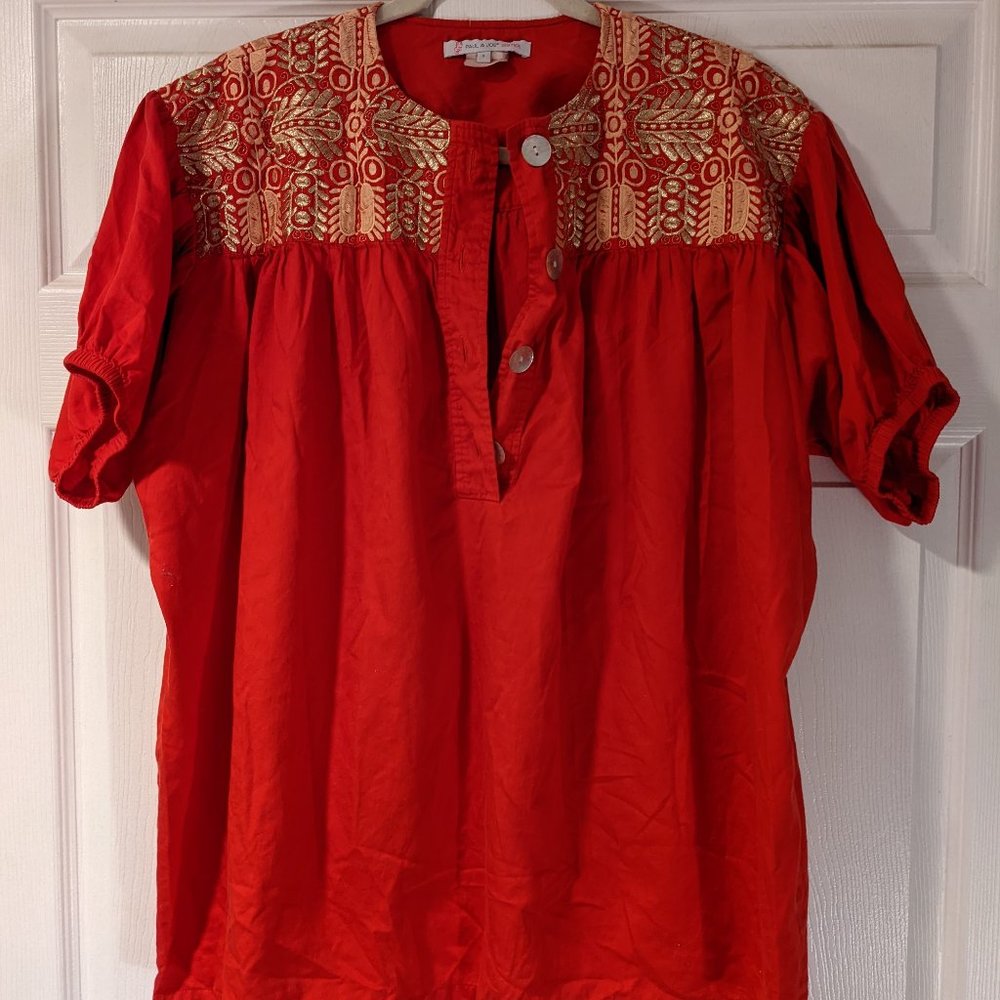 Paul & Joe Sister Gold Detail Top